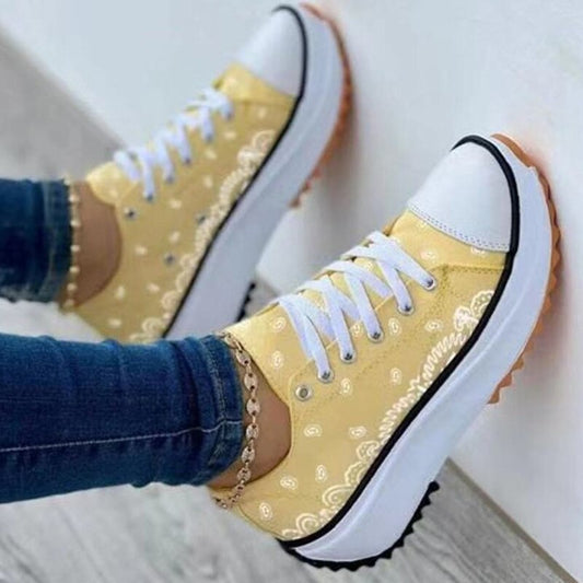 2022 Pattern Canvas Women Sneakers Casual Sport Shoes - Vero.com 