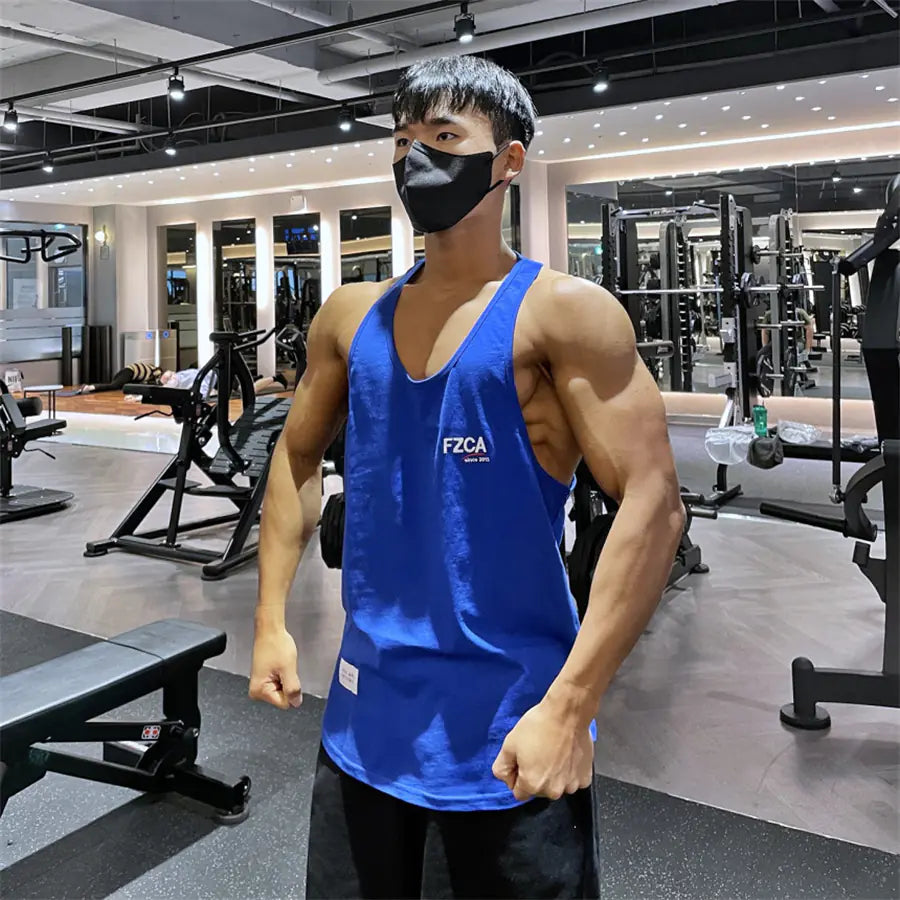 Men's Casual Cotton Vest for Gym and Exercise - Vero.com 