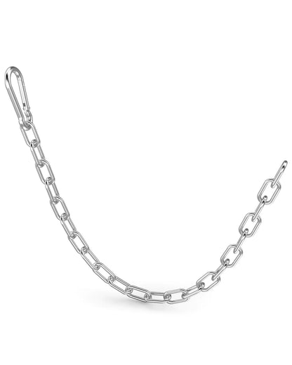 Mixizigoz 1 PC Fitness Extension Chain 23.6 Inch Gym Weight Machine Workout Chain 304 Stainless Steel Exercise Extender Cable Chain for Home Gym LAT Pulldown Pulley System - Vero.com 