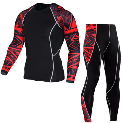 Printed Long Sleeve Gym Suit - Vero.com 