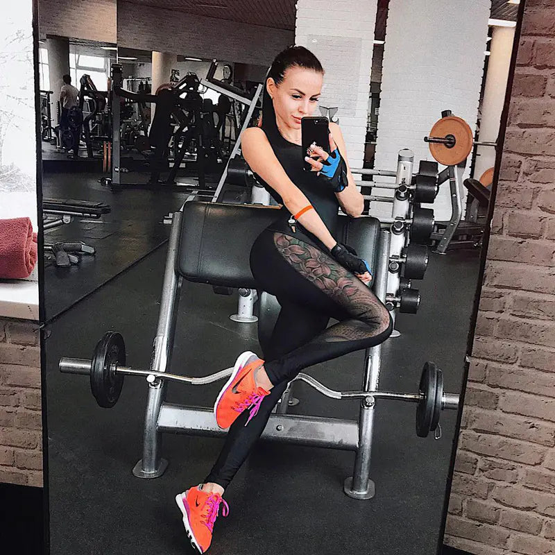 Backless Mesh Yoga Jumpsuit for Fitness and Sports - Vero.com 