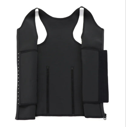 Men's Sports Rubber Steel Boned Shapewear Vest - Vero.com 