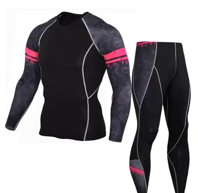 Printed Long Sleeve Gym Suit - Vero.com 