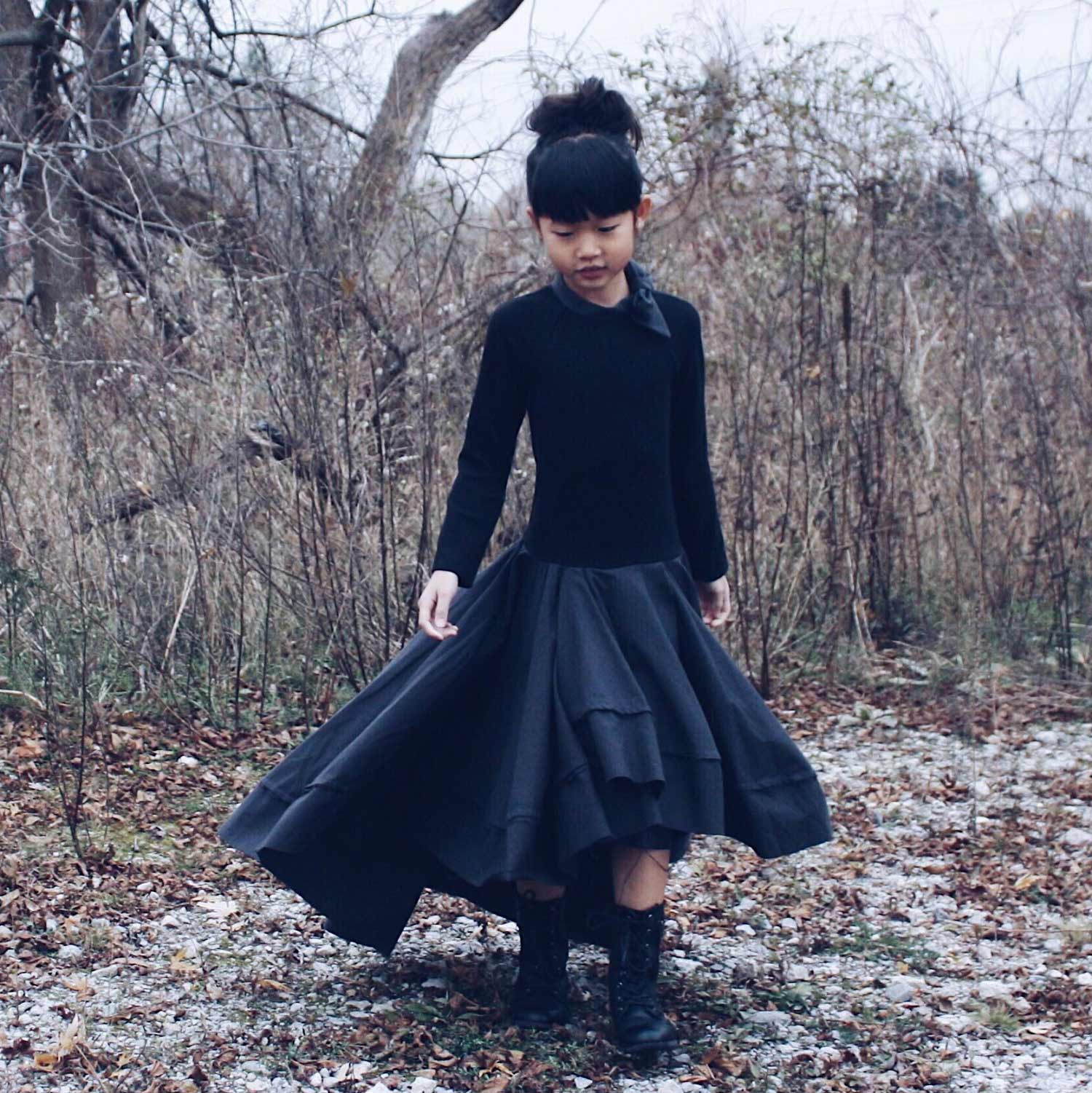 Black Concert Dress for Girl - Vero.com 