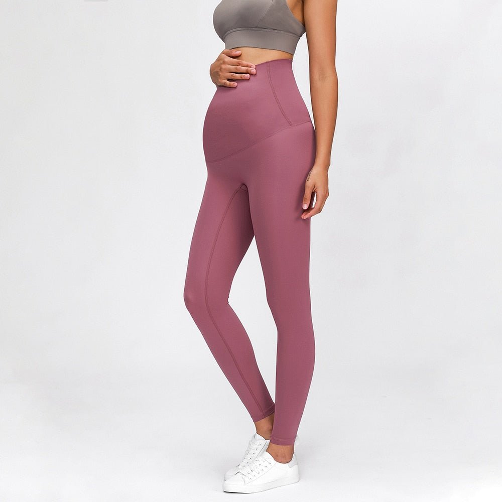 Buttery-soft High Rise Yoga Pants Sport Gym Leggings Pregnant Woman Four-ways Stretchy Home Fitness Workout Leggings - Vero.com 