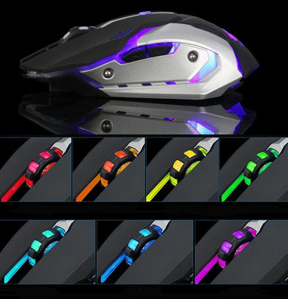 Ninja Dragon Stealth 7 Wireless Silent LED Gaming Mouse - Vero.com 