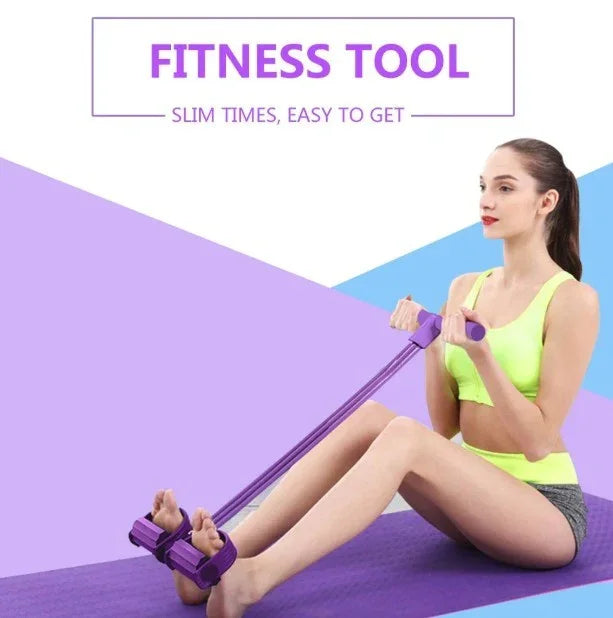 Portable Fitness Resistance Band with Pedal - Vero.com 