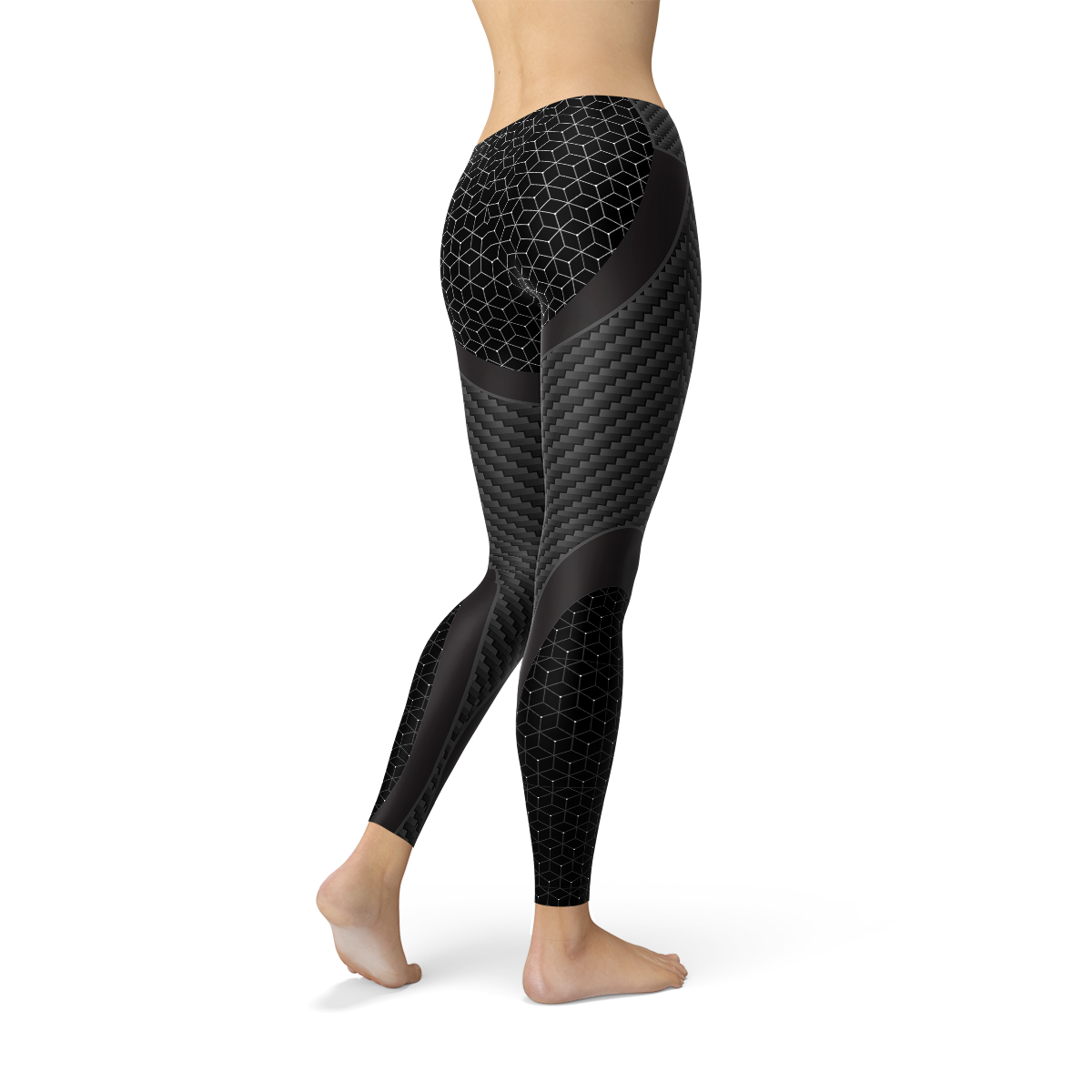 Womens Carbon Fiber Sports Leggings - Vero.com 