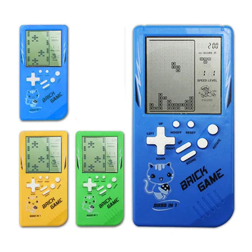 Retro Childhood Tetris Handheld Game Player Yellow - Vero.com 