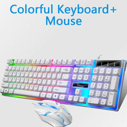 Ninja Dragons White Knight Gaming Keyboard and Mouse Set - Vero.com 