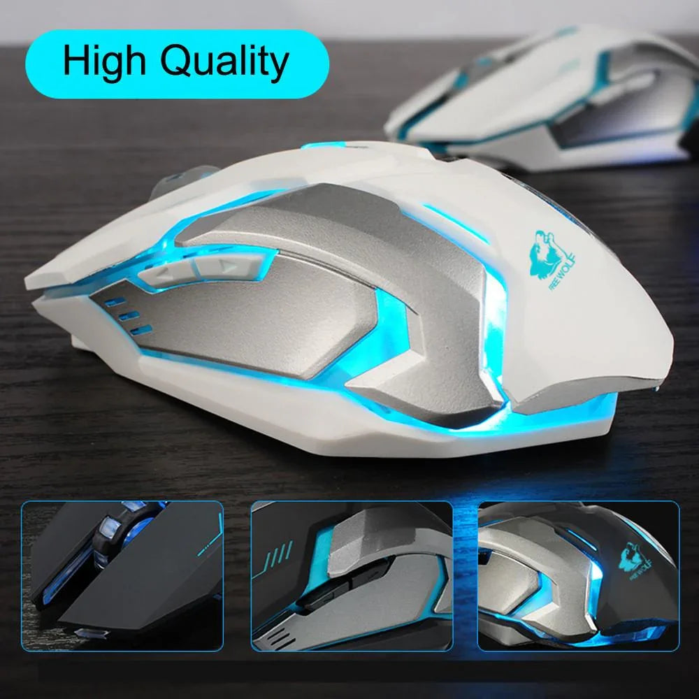 Ninja Dragon Stealth 7 Wireless Silent LED Gaming Mouse - Vero.com 