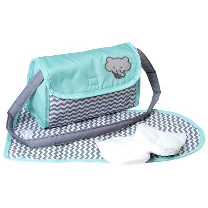Adora Baby Doll Diaper Bag with Sturdy Straps Includes Changing Mat and 2 Doll Diapers (Fits 13" Dolls) Birthday Gift For Ages 3+ - Zig Zag Print - Vero.com 