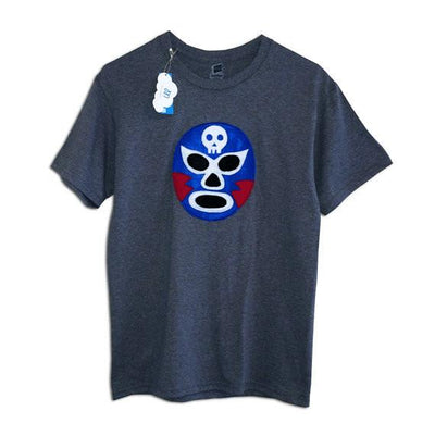 Luchador Azul - Blue Mexican Wrestler Men's T-Shirt - Vero.com 