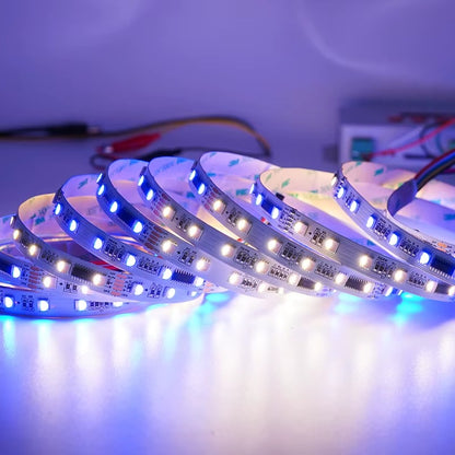OEM ODM RGBW SMD5050 DMX512 Programmable Addressable LED Strip 60LED/m DC24v RGBW Pixels Per Meter