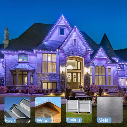 Waterproof IP68 Holiday Aluminum Led Point Light Source Rgb Led Pixel Permanent Outdoor Lights