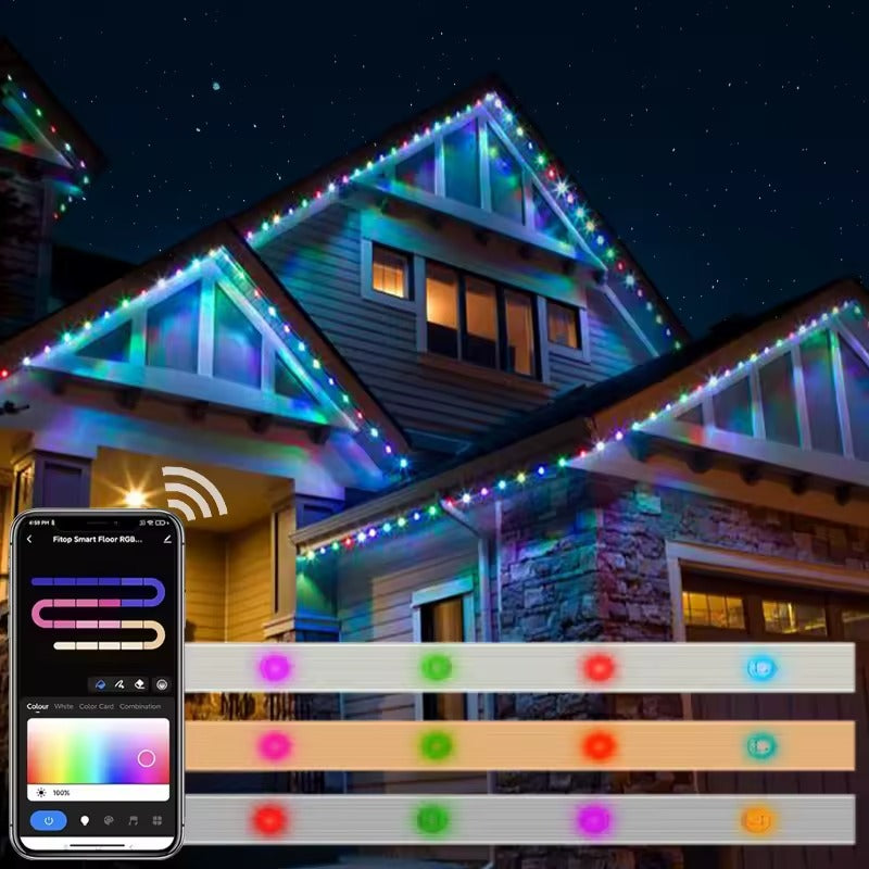 Waterproof IP68 Holiday Aluminum Led Point Light Source Rgb Led Pixel Permanent Outdoor Lights