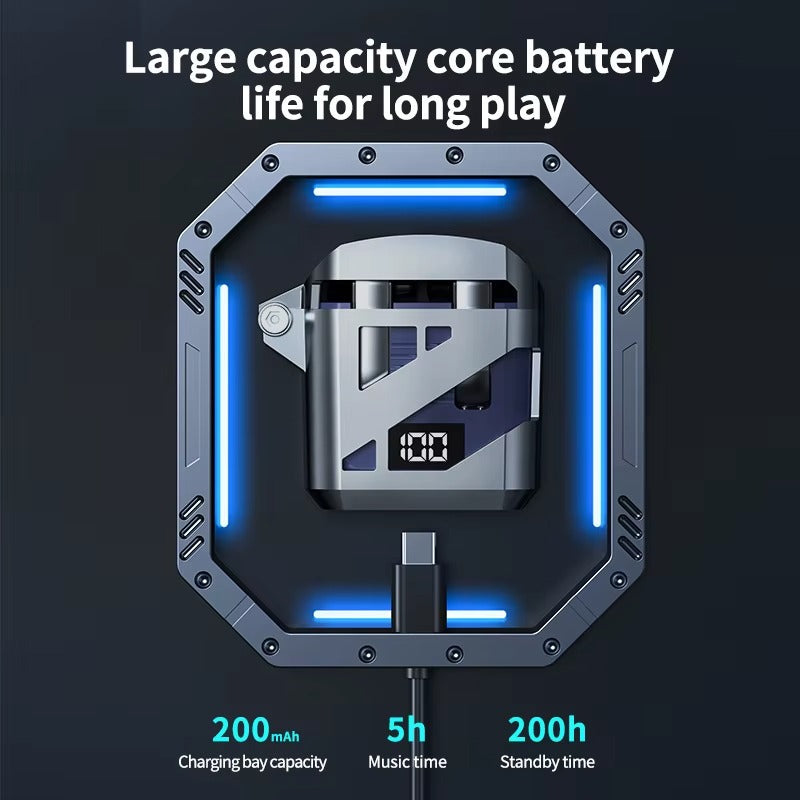 Customize logo TG02 Wireless Stereo Sound Music In-ear Earphones Sports Wireless Bt5.3 Earphones With Digital Display