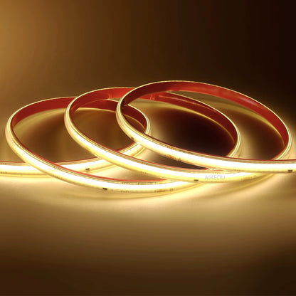 IP65 Outdoor Waterproof COB LED Strip Flexible High Voltage 220V/110V Solderless COB LED Strip Architectural Lighting Strip