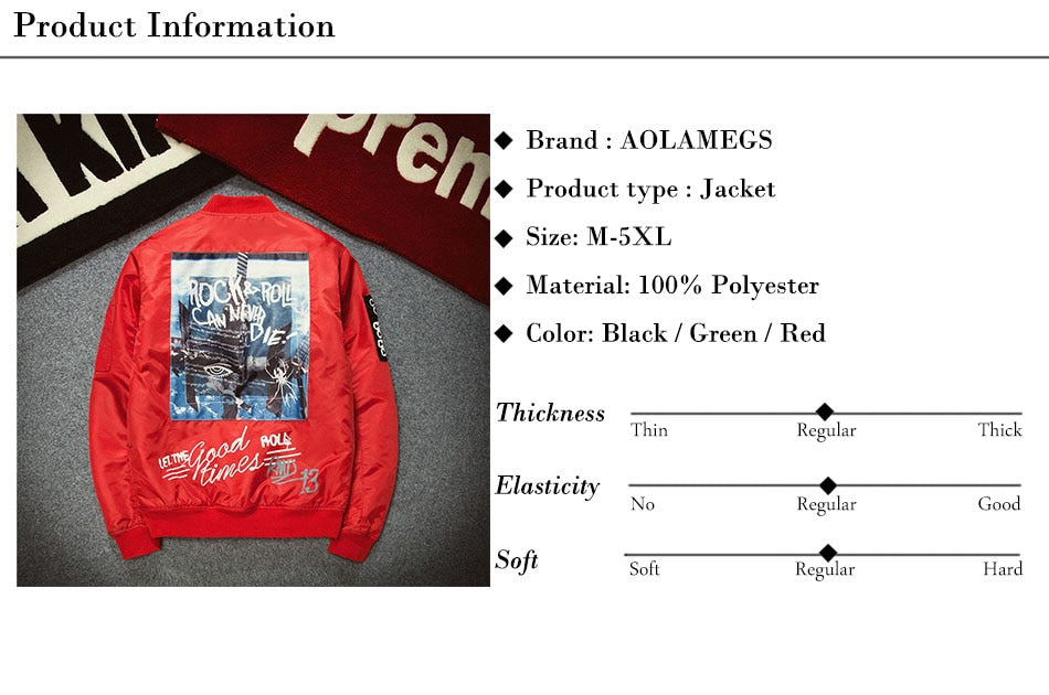 Men Print Plus Size Stand Collar Bomber Jacket Outwear - Vero.com 