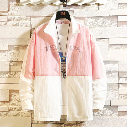 Jacket Men Windbreaker Autumn Hip Hop Couple Thin Jacket Windbreaker Patchwork Multi Pockets Casual Track Coat Streetwear - Vero.com 