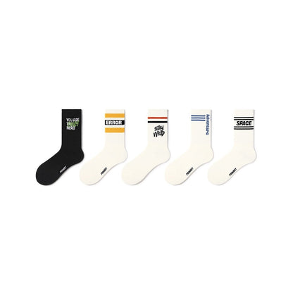 Stay Wild All-season Unisex 5pcs Crew Socks Set - Vero.com 