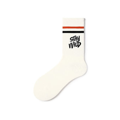 Stay Wild All-season Unisex 5pcs Crew Socks Set - Vero.com 