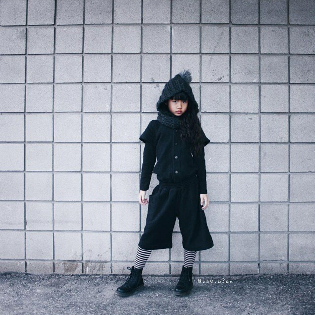 Kids Black Short Boiler Suit - Vero.com 