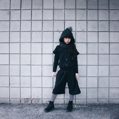 Kids Black Short Boiler Suit - Vero.com 