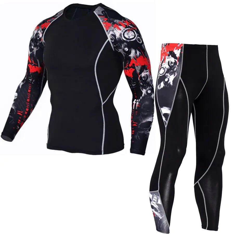 Printed Long Sleeve Gym Suit - Vero.com 