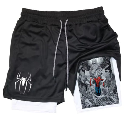 Marvel Spider-Man Venom Gym Shorts Men Fitness - Vero.com 