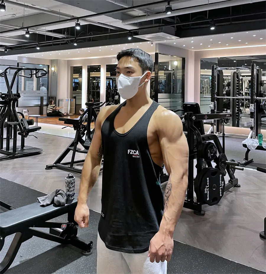 Men's Casual Cotton Vest for Gym and Exercise - Vero.com 